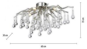 Paul Neuhaus 8090-55 - Přisazený lustr ICICLE 4xG9/40W/230V 30x60 cm chrom