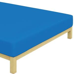 Královsky modré napínací jersey prostěradlo 90 × 200 cm | 100% bavlna
