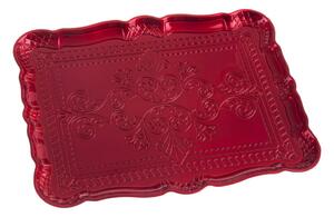 Červený obdélníkový servírovací tác Unimasa, 30.5 x 23 cm