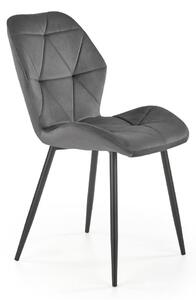 Jídelní židle Pelor, šedá / černá