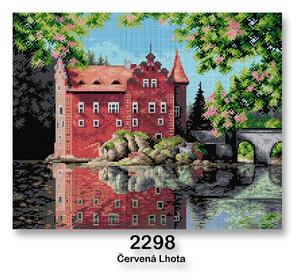 VTC Vyšívací předloha, obrázek na vyšívání 70242/2298, zámek Červená Lhota, 40x50cm