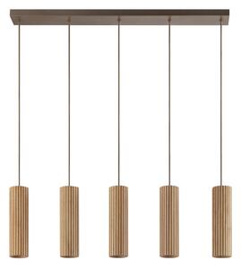 Brilliant - Lustr na lanku LAKEWOOD 5xGU10/10W/230V hnědá