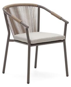 Béžová kovová zahradní židle Xelida – Kave Home