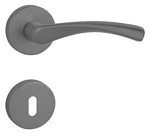 Dveřní kování MP FO - FAN - R (ANT - Antracit), klika-klika, Otvor pro obyčejný klíč BB, MP antracit