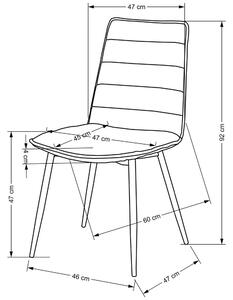 Jídelní židle Lanier, šedá