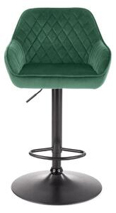 Barová židle Gavin, zelená / černá