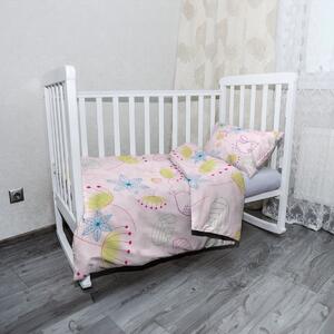 Sablio Mikroplyšové dětské povlečení do postýlky Barevné obrázky - 100x135 / 40x60