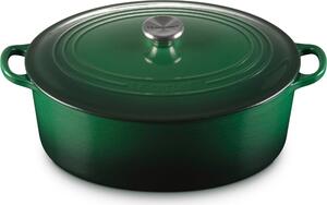 Le Creuset 21002311602461 Pekáč Juniper oválný, 31 cm, tmavě zelený