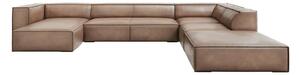 Světle hnědá kožená rohová pohovka (pravý roh) Madame – Windsor & Co Sofas