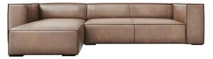 Světle hnědá kožená rohová pohovka (levý roh) Madame – Windsor & Co Sofas
