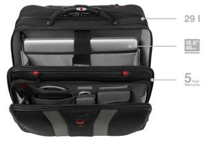 Wenger- Cestovní zavazadlo na kolečkách 29 l + pouzdro na notebook 15,6" Granada