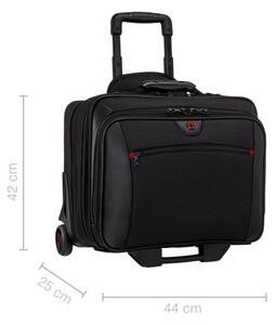 Wenger - Cestovní kufr na kol. 23 l 17" + taška na notebook 15,4" Potomac černá