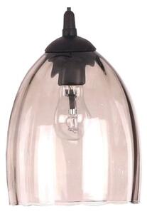 BRILAGI-LED Lustr na lanku RETRO GLASS 2xE27/60W/230V matný chrom/kouřová béžová