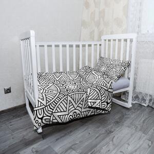 Sablio Mikroplyšové dětské povlečení do postýlky Hvězdy mehendi - 120x90 / 40x60