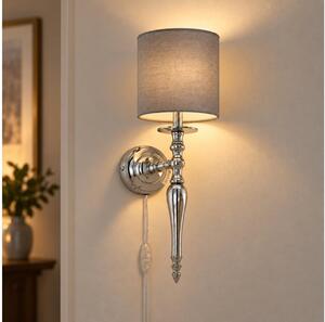 BRILAGI - Nástěnná lampa NUBILA 1xE27/60W/230V lesklý chrom/antracit