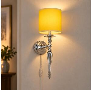 BRILAGI - Nástěnná lampa NUBILA 1xE27/60W/230V lesklý chrom/žlutá