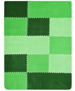 James & Nicholson Barevná deka 150x200 cm JN954 - Zelená | 150 x 200 cm