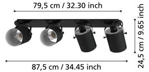 Eglo 33648 - Bodové svítidlo VILLABATE 4xE27/10W/230V