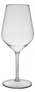 Čirá nerozbitná plastová sklenice na víno 470 ml