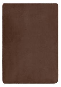 James & Nicholson Teplá přikrývka s kožíškem 130x180 cm JN955 - Vínová / natural | 130 x 180 cm