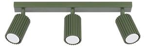 Sollux SL.1619 - Bodové svítidlo KARBON 3xGU10/10W/230V zelená
