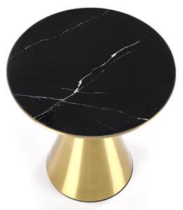 Konferenční stolek Tribeca, černý mramor / zlatá