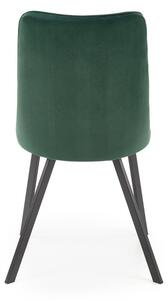 Jídelní židle Nyx, zelená / černá