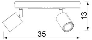 Dětské bodové svítidlo FUN 3xGU10/8W/230V růžová/slon