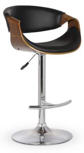 Barová židle Weston, černá / přírodní dřevo