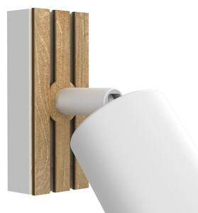 Nástěnné bodové svítidlo TERRA 1xGU10/8W/230V bílá/dub