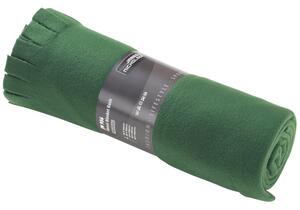 James & Nicholson Fleecová deka 130x170 cm JN956 - Tmavě zelená | 130 x 170 cm