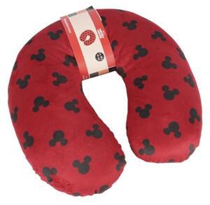 Cestovní polštářek MICKEY MOUSE 30x30 cm, červený