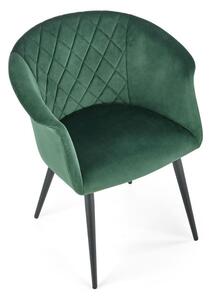 Jídelní židle Prescott, zelená / černá