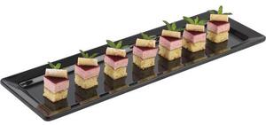 Tác GN 2/4 melamin 530x162 do stojanu 227772466 sushi černý APS