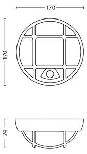 Philips 17319/30/16 - LED Venkovní svítidlo se senzorem EAGLE 1xLED/3W/230V IP44