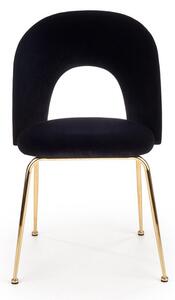 Jídelní židle Celle, černá / zlatá