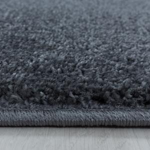 Kusový koberec černý Rio 4600 grey 80x250 cm