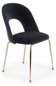 Jídelní židle Celle, černá / zlatá