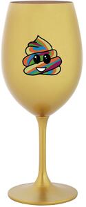 Zlatá sklenice na víno 350 ml model 19345714 - Giftela
