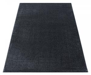 Kusový koberec černý Rio 4600 grey 80x250 cm