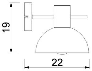 Nástěnná lampa ESTATE MINI 1xE27/15W/230V zelená