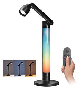 Solight LED stmívatelná lampička s RGB podsvícením, 10W, 600lm, změna chromatičnosti, dálkový ovladač WO67