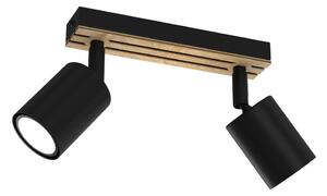 Bodové svítidlo TERRA 2xGU10/8W/230V černá/dub