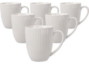 Sada 6 porcelánových hrnků Linie 370 ml