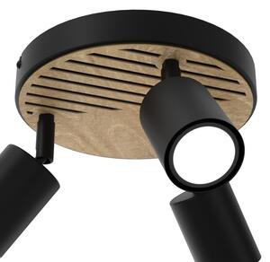 Bodové svítidlo TERRA 3xGU10/8W/230V černá/dub