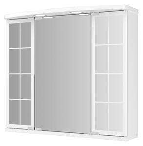 Jokey MDF skříňky BINZ LED Zrcadlová skříňka - bílá - š. 67,5 cm, v. 60 cm, hl. 22/14 cm 111913720-0110