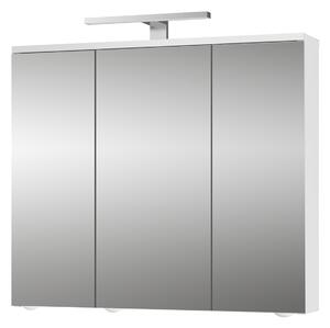 Jokey MDF skříňky ARDA LED Zrcadlová skříňka - bílá - š. 72,2 cm, v. 68,2/63 cm, hl. 19,5/14,8 cm 112113220-0110