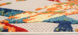 Makro Abra Moderní kusový koberec AVENTURA EC68A Palmové listy vícebarevný Rozměr: 80x150 cm