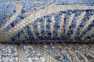 Makro Abra Moderní kusový koberec AVENTURA ED27A Květy šedý modrý Rozměr: 80x150 cm