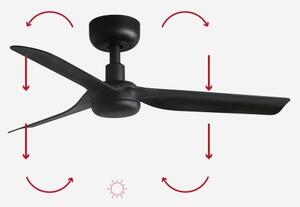 FARO 33822 - Stropní ventilátor MINI PUNT S černá pr. 90 cm + dálkové ovládání